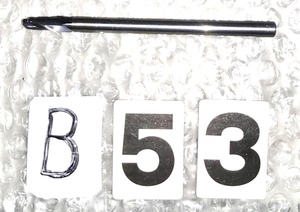 ミスミ　超硬ボールエンドミル　XAC-BEM2S3　R3×6　刃長13　全長90 シャンク6　NO,B53