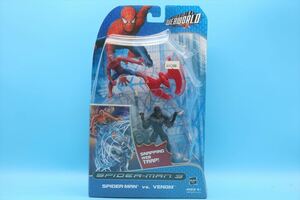 1000円スタート☆2007 Hasbro SPIDER-MAN3/Spider-man Vs Venom Webworld Snapping Web Trap /スパイダーマン3 アクションフィギュア/