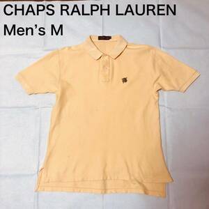 【送料無料】汚れありCHAPS RALPH LAUREN半袖ポロシャツ黄色　メンズMサイズ　ラルフローレン