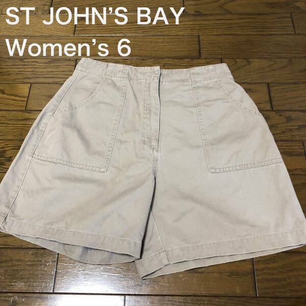 【送料無料】ST JOHN’S BAYショートパンツ　レディース6サイズ　セントジョンズベイハーフパンツショーツ