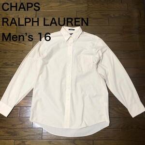 【送料無料】CHAPS RALPH LAUREN 長袖シャツ　ベージュ　メンズ16サイズ　ラルフローレン