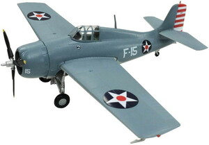 Art hand Auction Doyusha Painted Finished Product 1/72 No.08 F4F Wildcat Free Shipping, Plastic Models, aircraft, Finished Product
