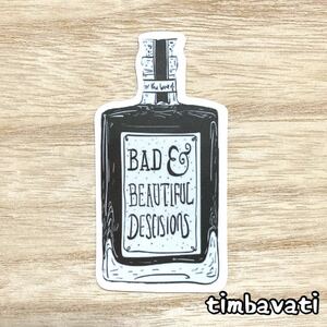 新品【その他】bad and beautiful decisions イラスト ステッカー 035