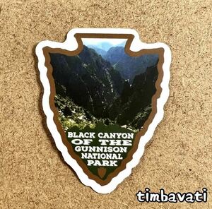 新品【アメリカ】ブラックキャニオン 国立公園 ステッカー　1043