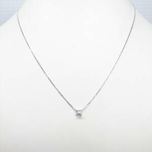  Cartier Cdu Cartier diamond necklace 750WG 2.6g 0.24ct