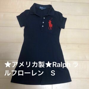 ★アメリカ製★Ralph ラルフローレン　ビッグポニー　ワンピース　S ポロシャツワンピース POLO RALPH LAUREN