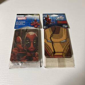 アイアンマン デッドプール エアフレッシュナー 新品4枚 芳香剤 バニラの香り