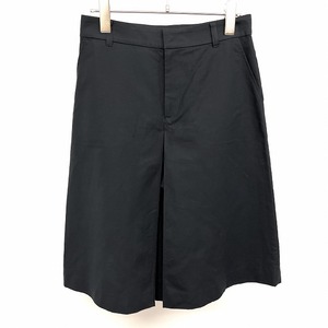  Untitled UNTITLED culotte pants wide flair shorts lining attaching plain made in Japan cotton 100% 2 dark navy ( black?) lady's 