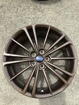 SUBARU BRZ純正アルミホイールセット 17×7J+48 100-5H ブロンズ再塗装中古品4本_画像4