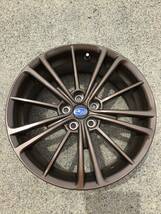 SUBARU BRZ純正アルミホイールセット 17×7J+48 100-5H ブロンズ再塗装中古品4本_画像2