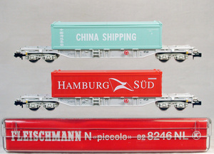 FLEISCHMANN #82 8246NL ＮＳ （オランダ国鉄） Ｓｇｎｓ８３６型高速コンテナ貨車 ２輌セット　 （オランダ向け限定品）