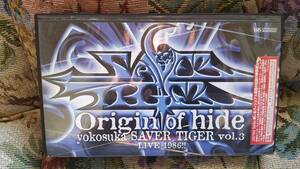 Origin of hide LIVE 1986!! Yokosuka sa- bell Tiger legend. Live +Seth et Holth VHS video set 