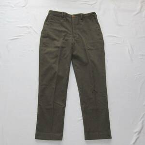 ☆ フリーホイーラーズ Carnegie トラウザーズ (34) OLIVE (コットン/ウール サージクロス) / FREEWHEELERS