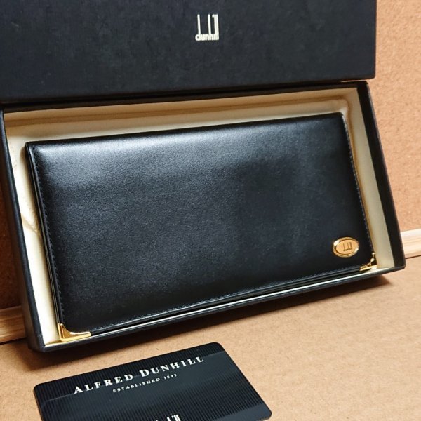 ダンヒル dunhill メンズ 長財布 劄入れ 黒 ブラック レザー ロゴ 小銭