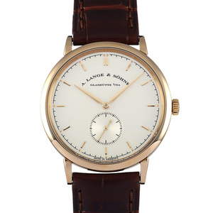 ランゲ＆ゾーネ A.LANGE & SOHNE サクソニア LS2164AD 216.032 シルバー文字盤 中古 腕時計 メンズ