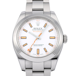 ロレックス ROLEX ミルガウス 116400 ホワイト文字盤 中古 腕時計 メンズ