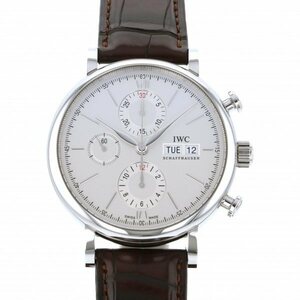 IWC Portofino chronograph IW391027 silver face new goods wristwatch men's 