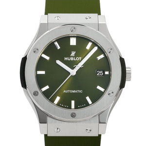 ウブロ HUBLOT クラシックフュージョン チタニウム グリーン 511.NX.8970.RX グリーン文字盤 新品 腕時計
