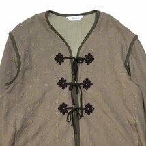 【2周年競りイベ1円スタート!!】 Sasquatchfabrix. サスクワァッチファブリックス　Flower Linner Jacket オリーブ サイズ:M_画像3