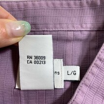 LA6783 新品タグ付 カルバンクライン ジーンズ レースブラウス 紫 Calvin Klein Jeans 長袖 ボタンシャツ 綿コットン100％ L/G_画像10