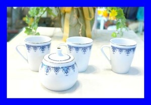 ○美品 ノリタケ Noritake 金彩 マグカップ シュガーポット 4点 D0985