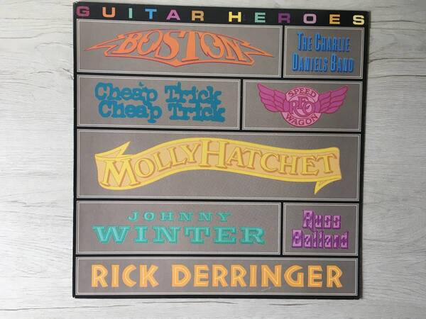 GUITAR HEROES BOSTON CHEAP TRICK MOLLY HATCHET JOHNNY WINTER RICK DERRINGER オーストラリア盤 PROMO