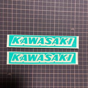 KAWASAKI マスキングシート 2枚セット　　　　　　　転写シート有　旧車　塗装　 カワサキ　苗字 ステッカー