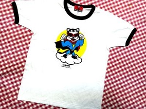 ★新品ティミーマンリンガーTシャツTEMMYE★ピンクドラゴン/クリームソーダ