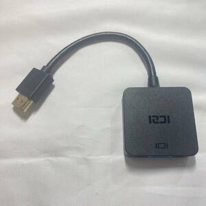 ICZI HDMI-VGA(D-SUB)変換アダプタ hdmi 変換 アダプタ ケーブル ブラック 1080p対応 HDMI オス to VGA メスアダプタ