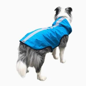 犬服 犬 レインコート 犬用カッパ 防水 ペット服 雨具 通気 帽子付 マジックテープ 着せやすい リード穴あり お散歩 お出かけ 濡れない