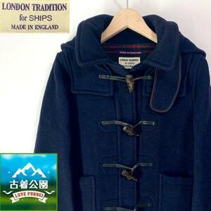 ★サイズ34★LONDON Tradition SHIPS別注★ イングランド製ショートダッフルコート レディース ロンドントラディション T-1194 古着公園