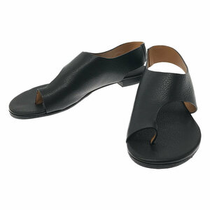 [ new goods ] INSCRIRE / Anne s clear | 2023SS | VERMEIL par iena handling . Flat sandals | 38 | black | lady's 