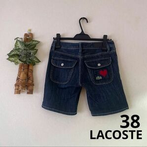 LACOSTE ラコステ　ハーフ　デニム　サイズ38 美品