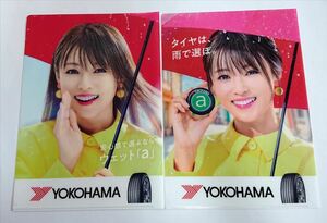 深田恭子 クリアファイル ヨコハマタイヤ YOKOHAMA 2022 2021 2枚セット