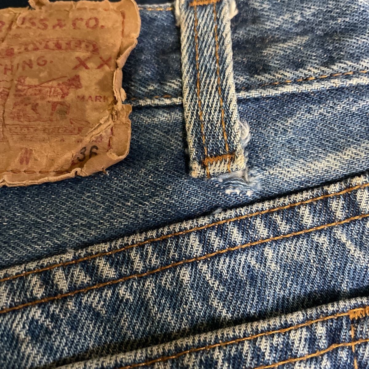 良色落ち90s USA製 Levi's 501 デニムパンツ W31ビンテージ リーバイス