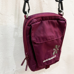 ★MAMMUT/マムート ナイロンショルダーバッグ タッシュポーチ ボディバッグ パープル系 ユニセックス アウトドア タウンユース ★の画像3