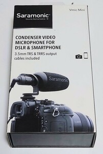 Saramonic Vmic Mini デジタル一眼レフ ビデオカメラ スマートフォン用 コンデンサー　ガンマイク 撮影配信向け プロ機材