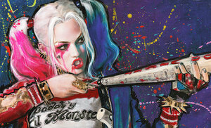 Harley Quinn: Batter Up! Art Print Ozone Productions by Sideshow Hsu side *skwado Harley i*k in DC Comics Batman 