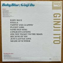 ◆伊藤銀次◆日本盤帯付LP/BABY BLUE//カバー・アート:横尾忠則//コーラス:佐野元春//ブルー・カラー盤//シティ・ポップ_画像2