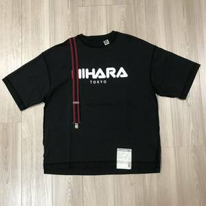 MAISON MIHARA YASUHIRO Suspender T-shirt TOKYO メゾン ミハラヤスヒロ サスペンダー ティー シャツ ベルト プリント リメイク Tシャツ