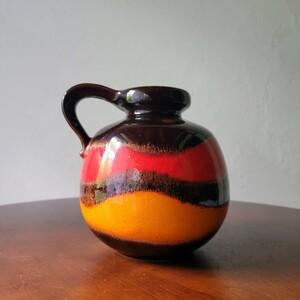 West Germany Pottery 60s 70s 西ドイツ 花瓶 花器 フラワーベース ファトラバ ミッドセンチュリー 北欧 モダン インテリア Fat Lava