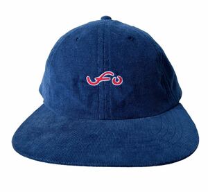 美品!! 名作!! UFO upper field one cap ufo Best buys cap ロゴ コーデュロイ キャップ ネイビー ELT swipe on the quiet MADE IN JAPAN