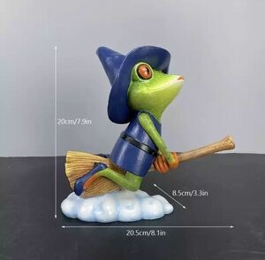 新品# カエルの置物 樹脂 蛙 カエル フィギュア オーナメント インテリア 雑貨 置物 小物 雑貨 ユニーク 可愛い 装飾 魔女