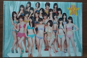 akb48 official calendar box 2012　ミニクリアファイル１枚