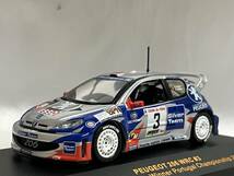 ixo 1/43 プジョー 206 WRC #3 2001 ポルトガル国内ラリー選手権 チャンピオン アドルツィロ・ロペス_画像1