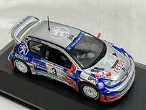 ixo 1/43 プジョー 206 WRC #3 2001 ポルトガル国内ラリー選手権 チャンピオン アドルツィロ・ロペス_画像6