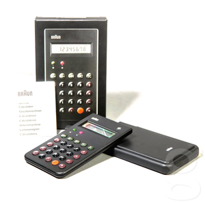 送料コミ追跡アリ◆新品◆ブラウン ET55 復刻モデル 電卓 BNE001BK★Calculator Black BRAUN