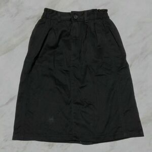 M~Lサイズ　日本製 サイドウエストゴム　ブラックデニム タイトスカート