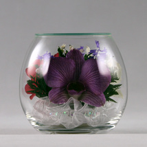 【新品】本物の花を特殊加工しガラスの中に閉じ込めました。インテリア　飾り　　プリエールSMB_画像3