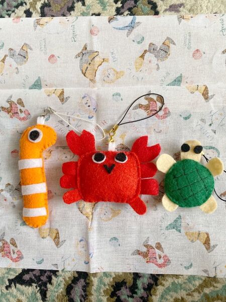 海の生き物 フェルトマスコット